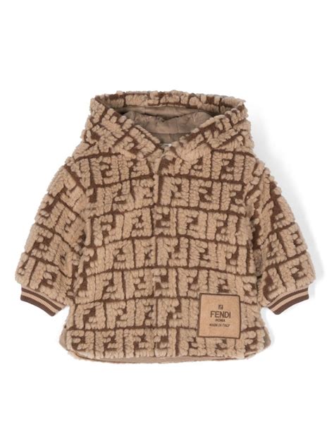 fendi motif hooded jacket|Jacket .